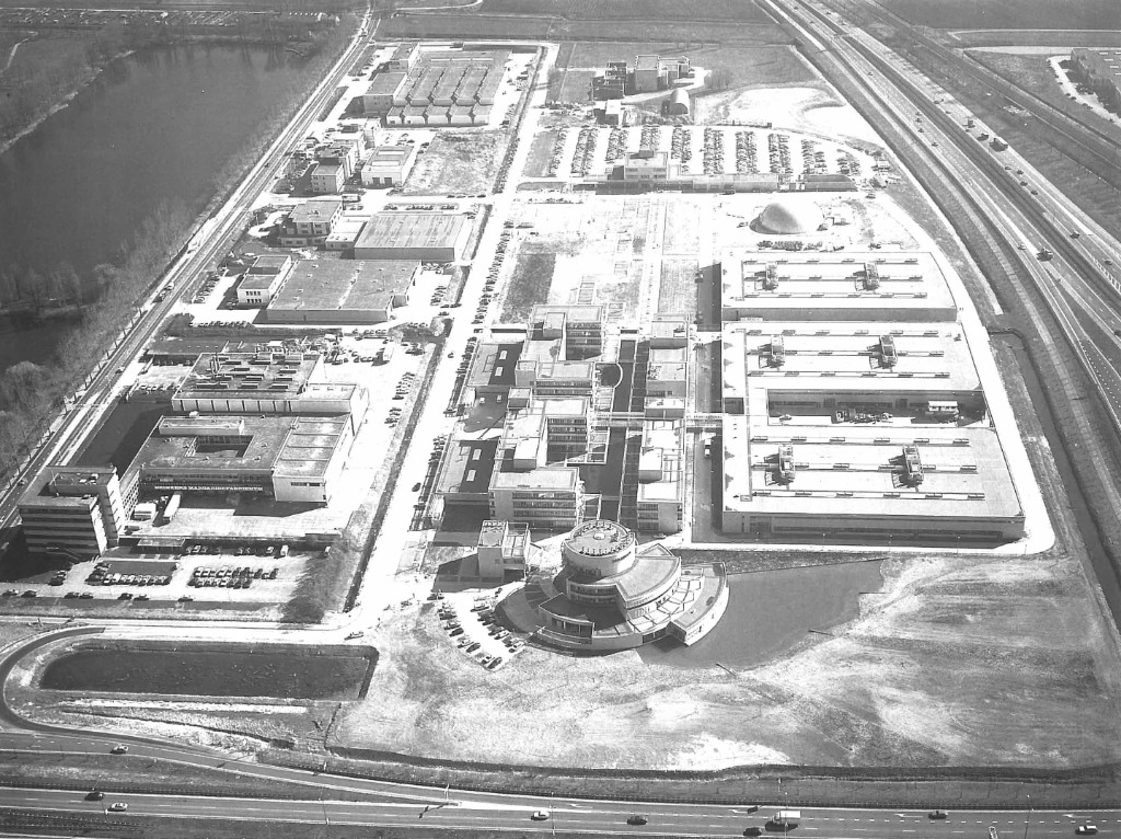 Historische luchtfoto van het voormalige Siemens-terrein in Zoetermeer